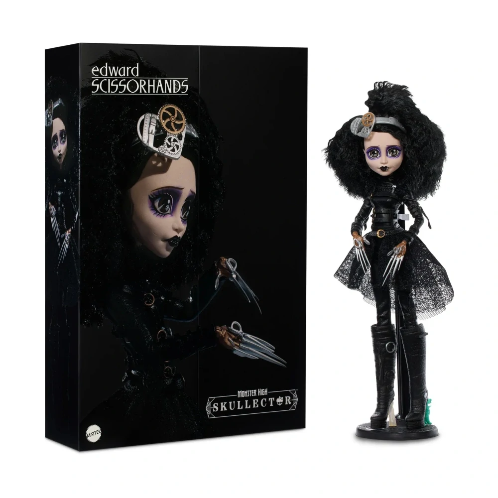 Monster High Skullector Edward Scissorhands Doll (Střihoruký Edward), rok 2025 - JDR70