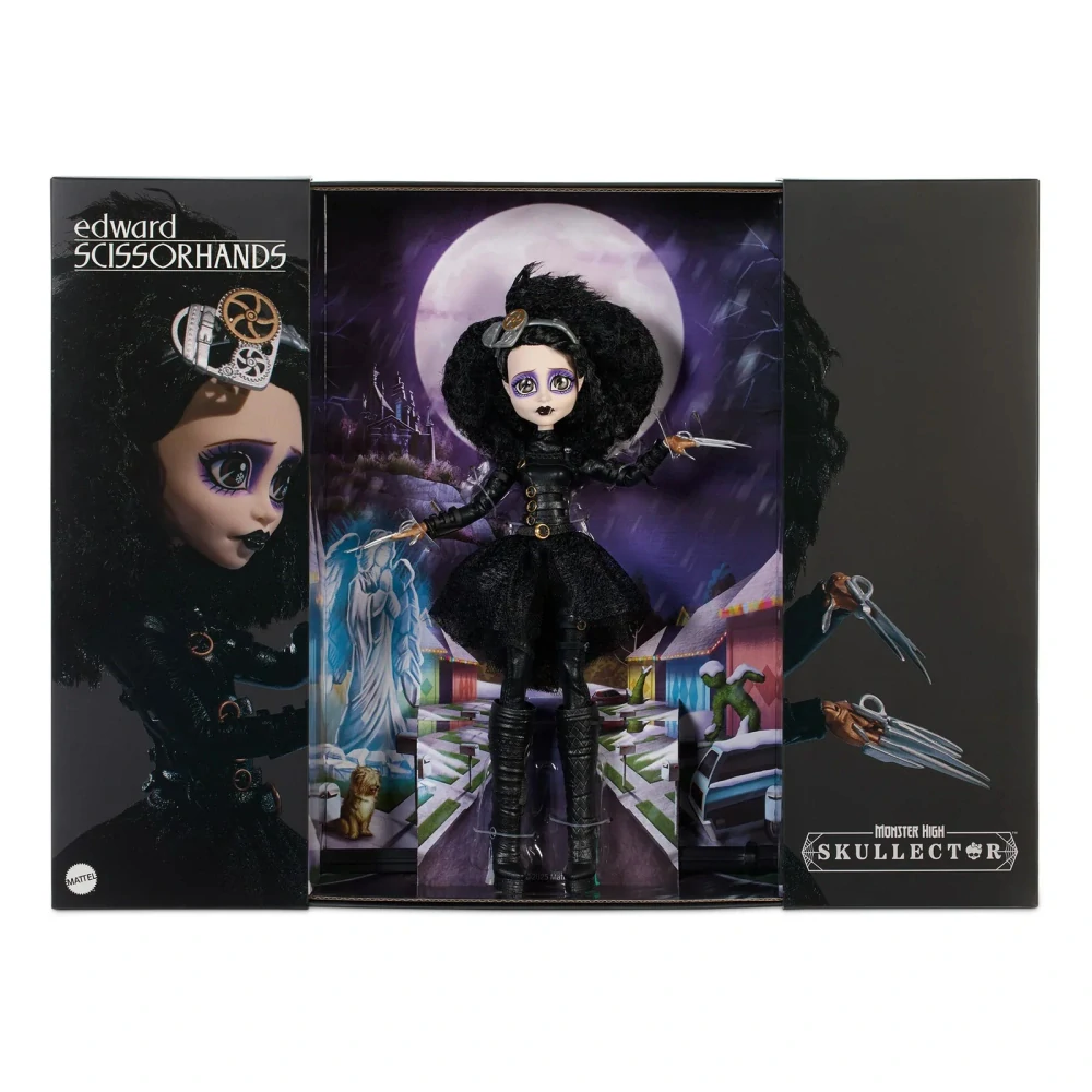 Monster High Skullector Edward Scissorhands Doll (Střihoruký Edward), rok 2025 - JDR70