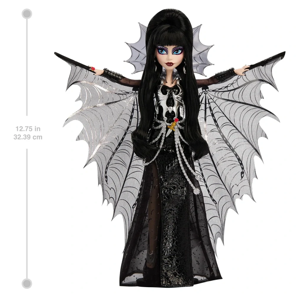 Monster High Skullector Elvira, Mistress of the Dark Doll, rok 2025 - HYV99