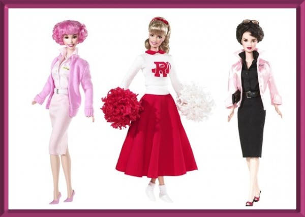 *** BOMBA *** Barbie - Pomáda - Sandy, Rizzo a Frenchy (POŠKOZENÉ OBALY)