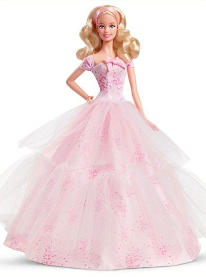Barbie Birthday Wishes 2016 Blonde hair (blondýnka)