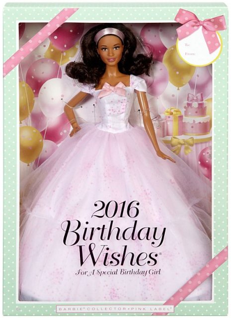 Barbie Birthday Wishes 2016 Afro-American (černoška)