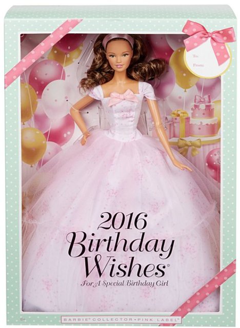 Barbie Birthday Wishes 2016 Brown hair (hnědovláska)