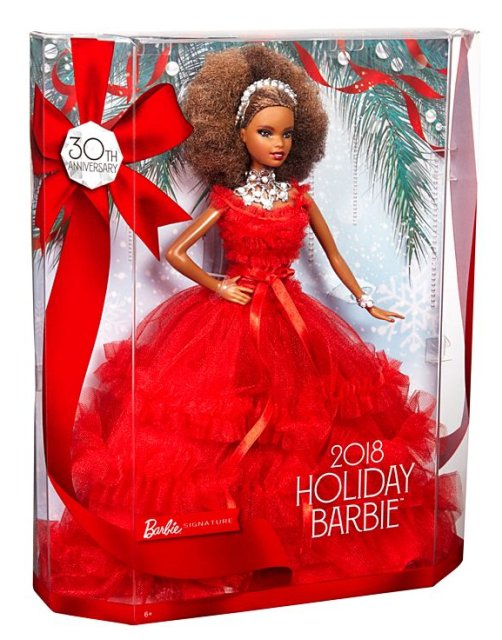 Barbie Holiday 2018 Afro-American (černoška)