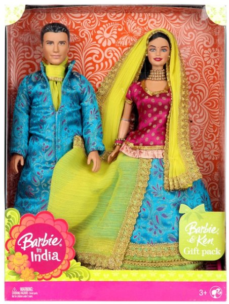 Barbie + KEN Wedding Fantasy - indická nevěsta se ženichem - poškozený obal