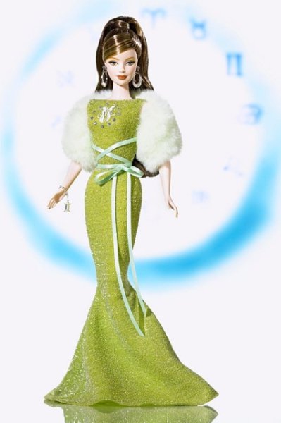 Barbie Zodiac Gemini (Znamení zvěrokruhu - Blíženci), rok 2004