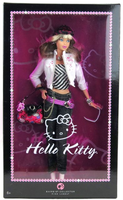Barbie Hello Kitty - rok 2007, poškozený obal
