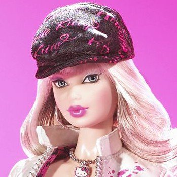Barbie Hello Kitty - rok 2007, poškozený obal