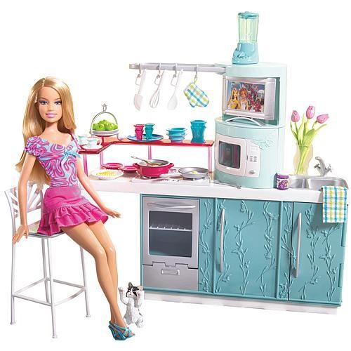 Barbie + moderní kuchyň