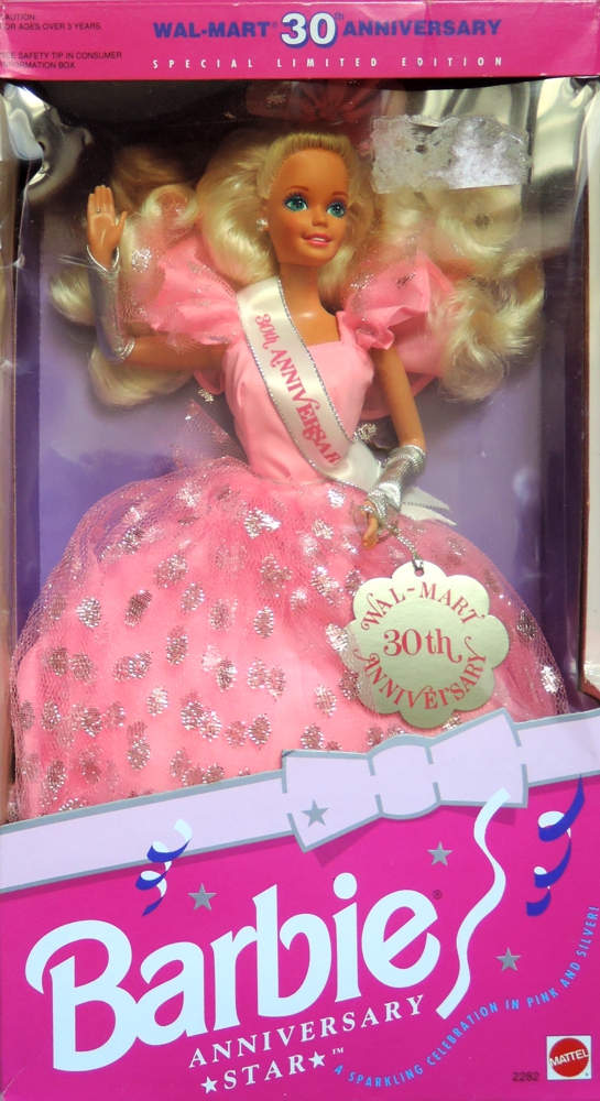 Barbie Wal-Mart 30th Anniversary (rok 1992) - poškozený obal