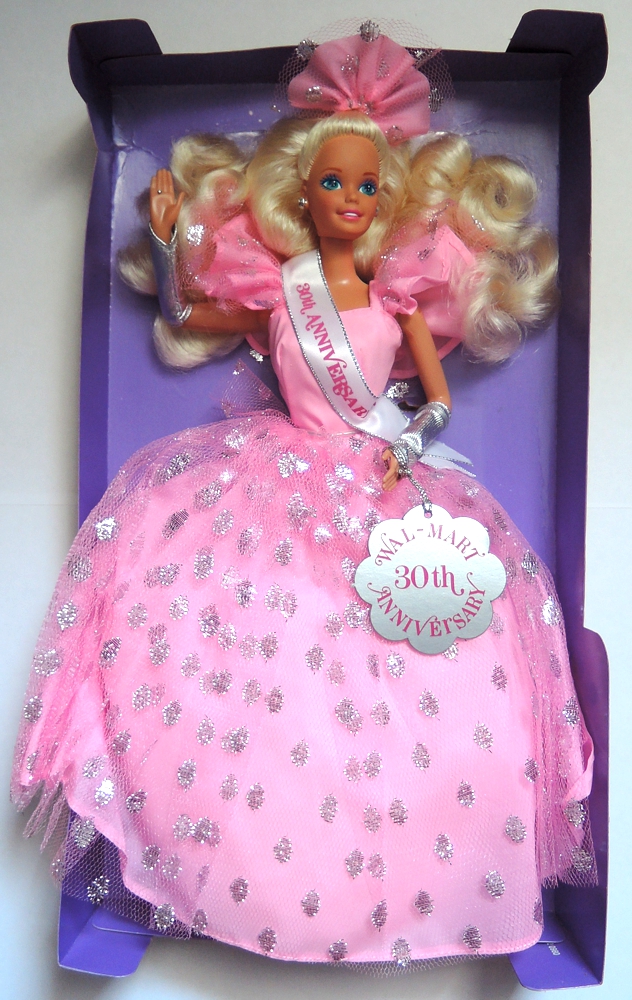 Barbie Wal-Mart 30th Anniversary (rok 1992) - poškozený obal
