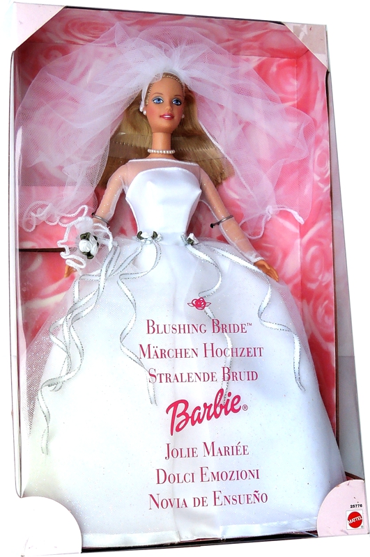 Barbie Blushing Bride - rok 1999 - mírně poškozený obal