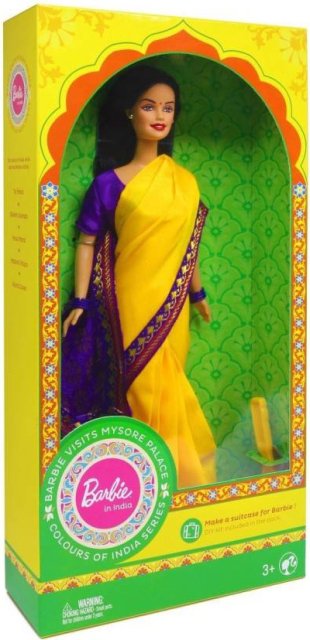 Barbie visits Mysore Palace - Colours of India, rok 2017 - poškozený obal