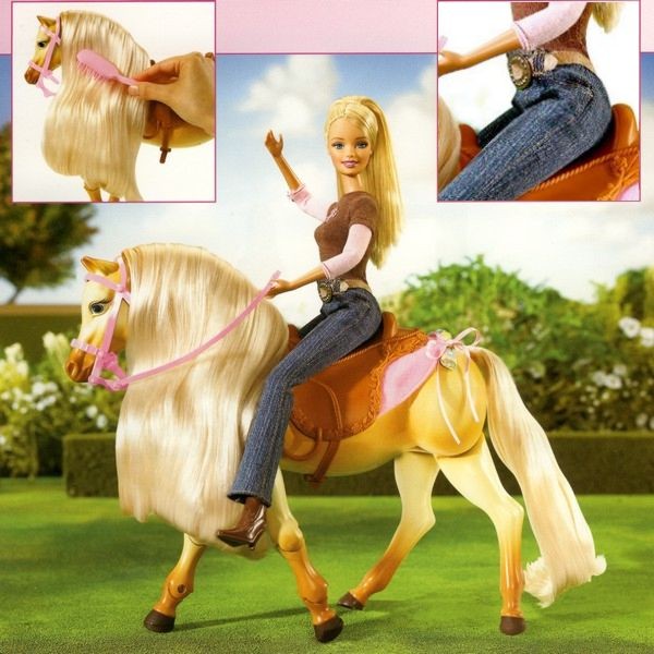Barbie - Chodící kůň + panenka Barbie