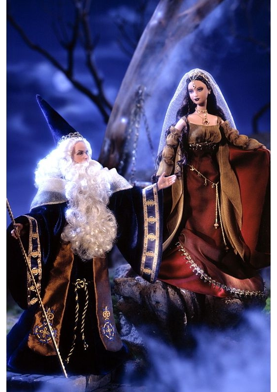 Barbie a KEN jako Merlin & Morgan Le Fay