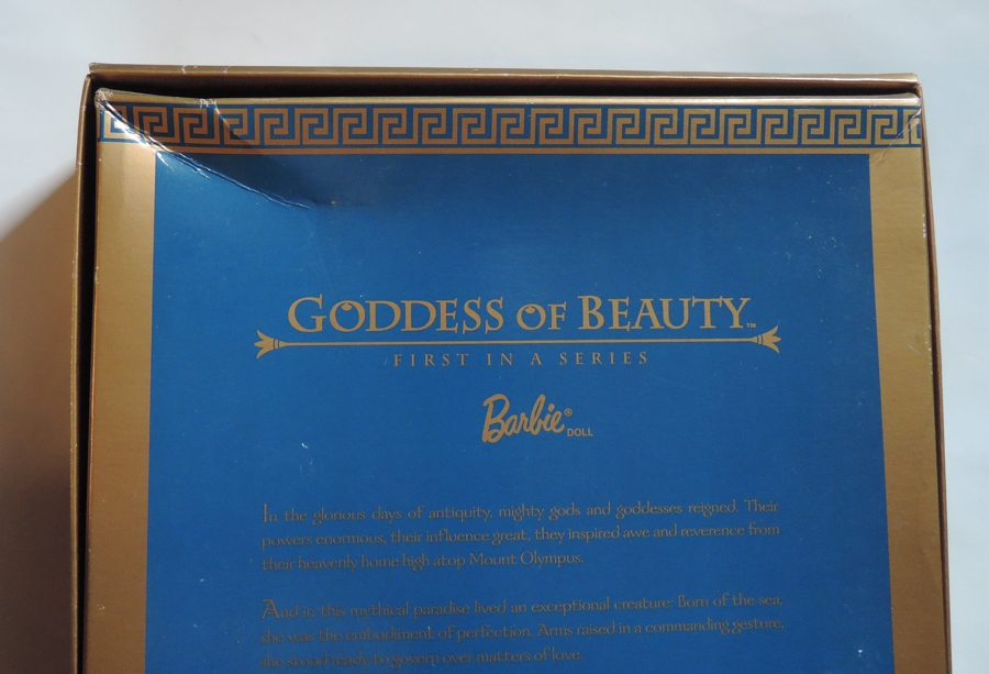 Barbie Goddess of Beauty (bohyně krásy) - rok 2000 - částečně poškozený obal