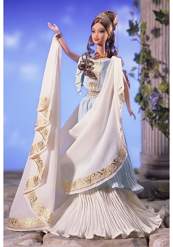 Barbie Goddess of Beauty (bohyně krásy) - rok 2000 - částečně poškozený obal