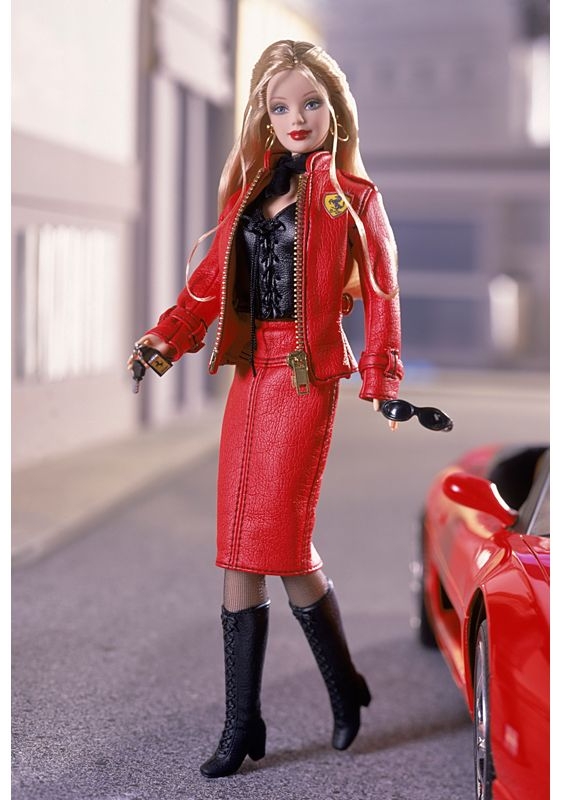 Barbie Ferrari 2, rok 2001 - mírně poškozený obal