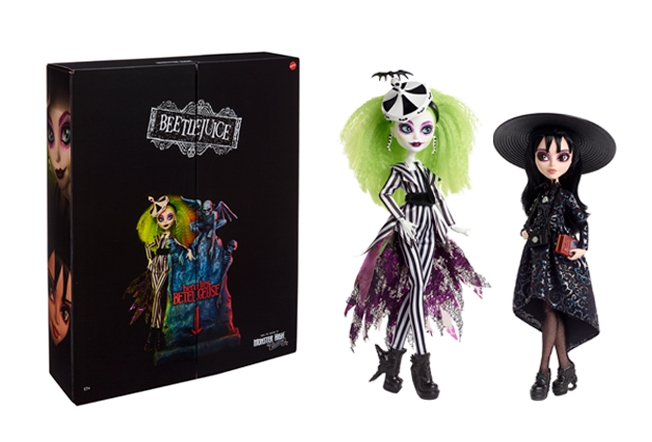 Beetlejuice & Lydia Deetz Monster High Skullector Doll 2-Pack, rok 2021