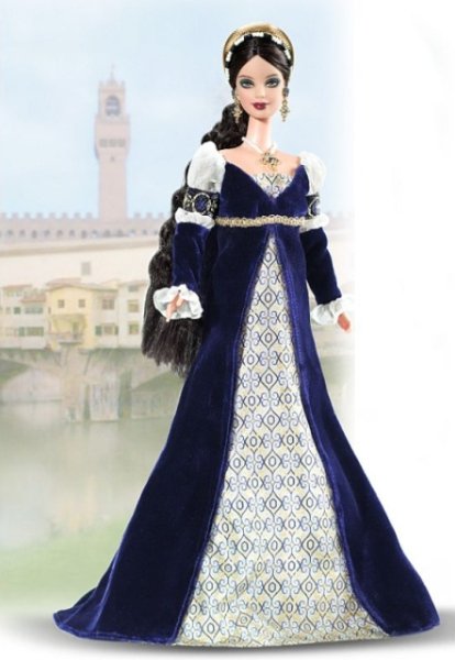 Barbie Princess of the Renaissance (Renesanční princezna) - částečně poškozená krabička