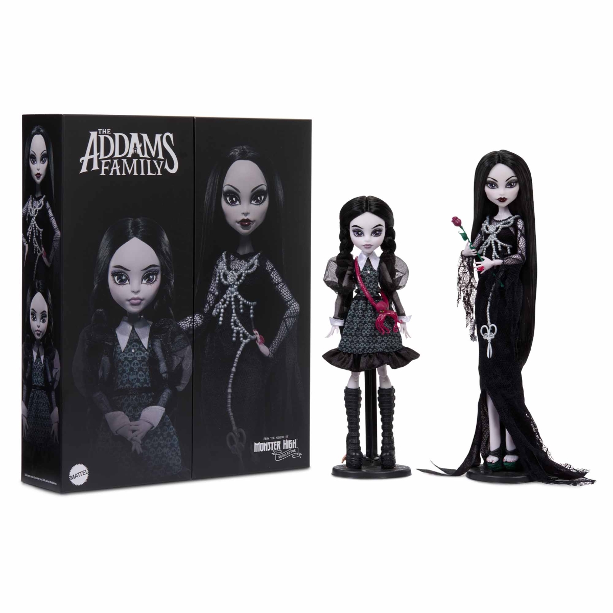 Monster High Skullector Addams Family Doll Two-Pack - Morticia + Wednesday Skullector Doll 2-Pack, rok 2021