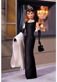 Barbie Audrey Hepburn as Holly Golightly in Breakfast at Tiffany's, rok 1998
