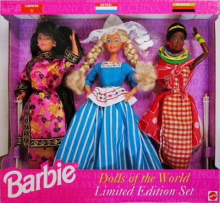 Barbie China + Dutch + Kenyan (Čína + Nizozemsko + Keňa), rok 1994