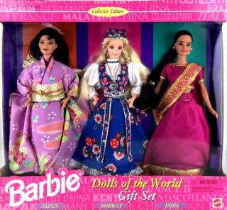 Barbie Japan + Norway + Indian (Japonsko + Norsko + Indie), rok 1995