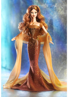 Barbie November Topaz Red Hair (listopad) - Birthstone Collection, rok 2003